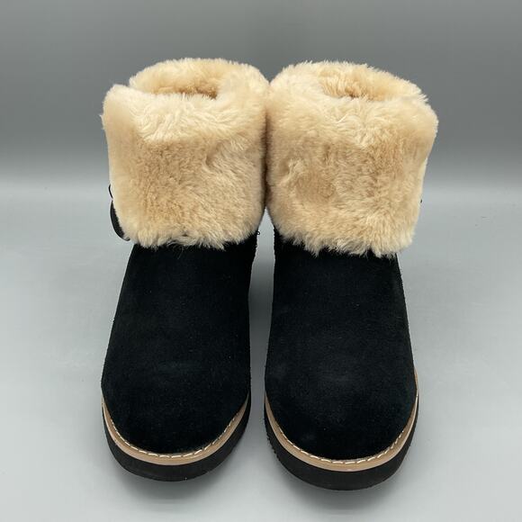 NEW Style & Co Women's Kalliee Suede Cuffed Ankle Boots Black Size 6M - Picture 3 of 10